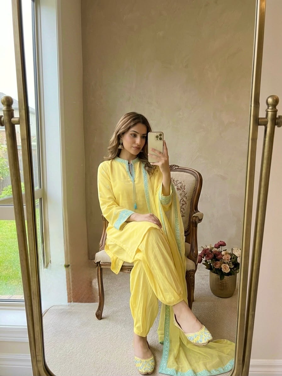 organza dupatta coord set