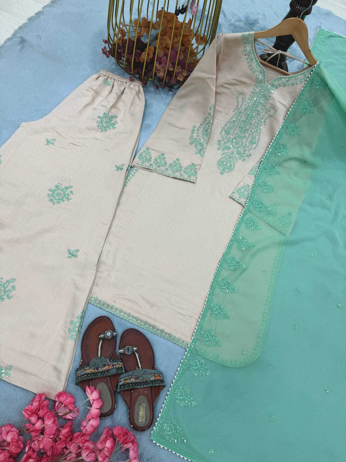 Meher Mint Grace Atelier Modest Co-Ord Set