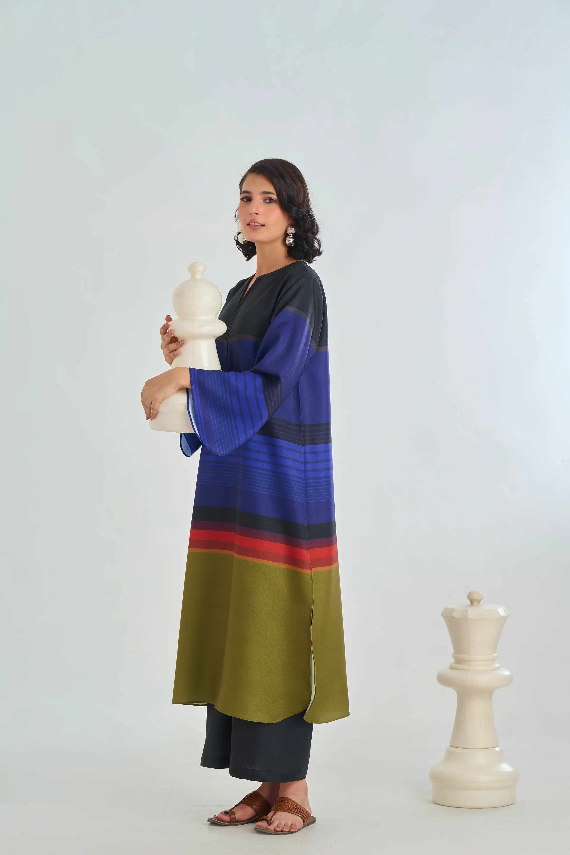 Midnight Stripe Signature Modest Co-Ord Set