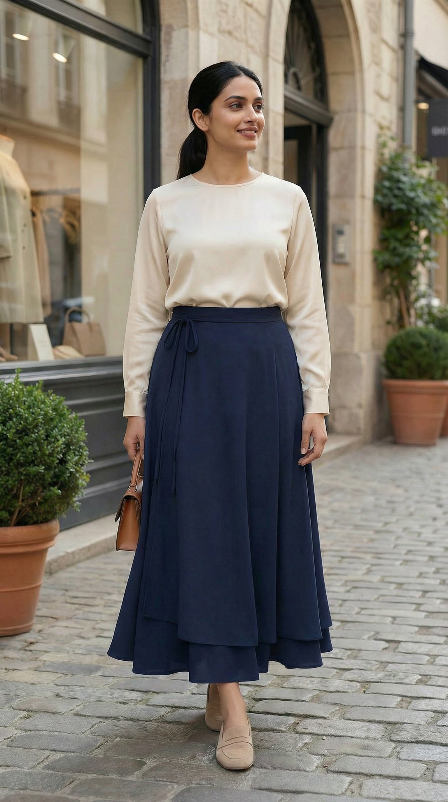 Premium Wrap Modest Maxi Skirt