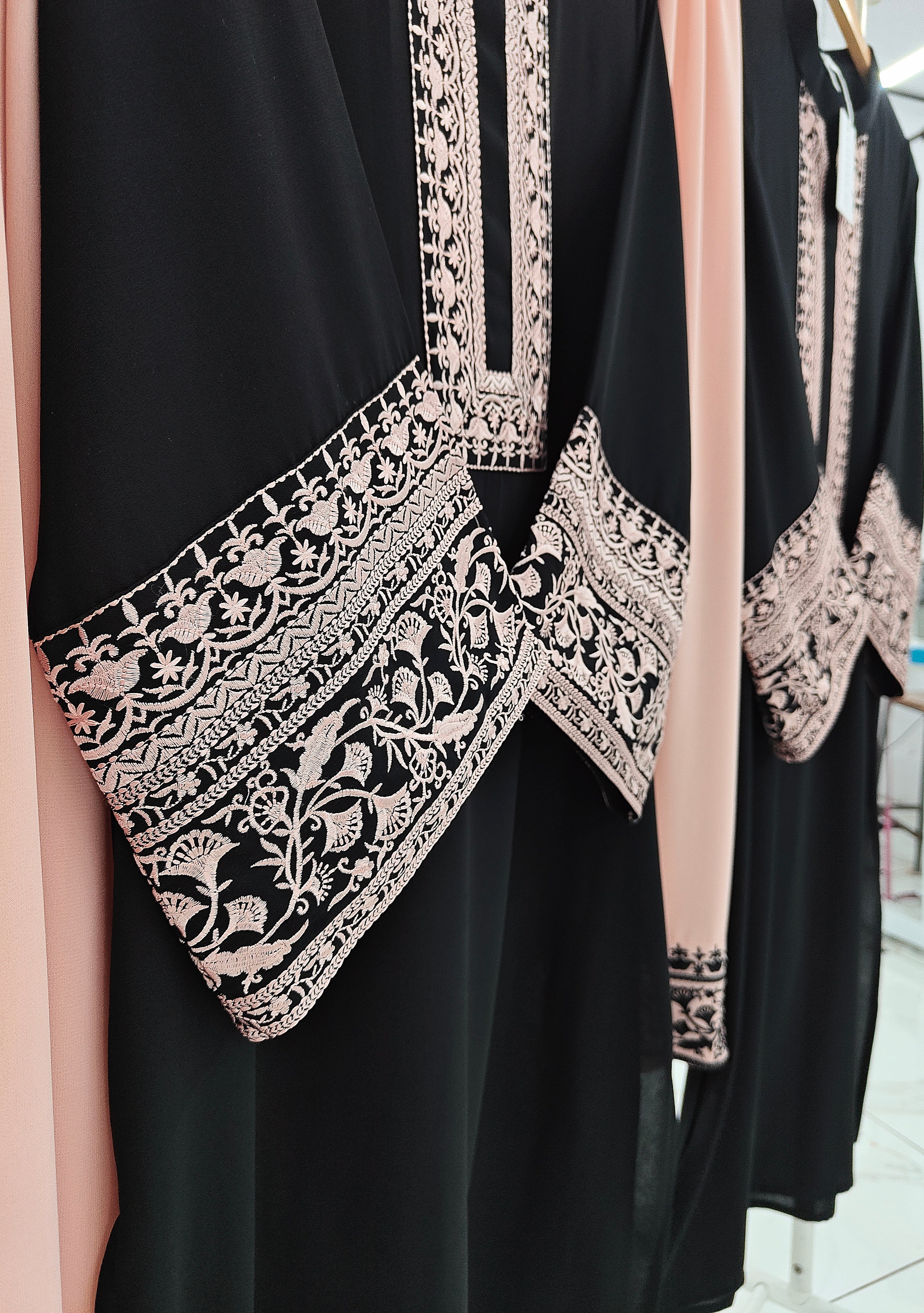 Noir Blush Drift Atelier Embroidered Modest Co-Ord Set