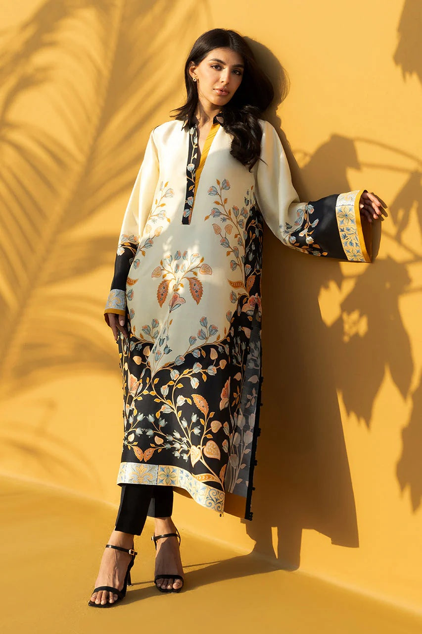 cotton satin top crepe pants modest set