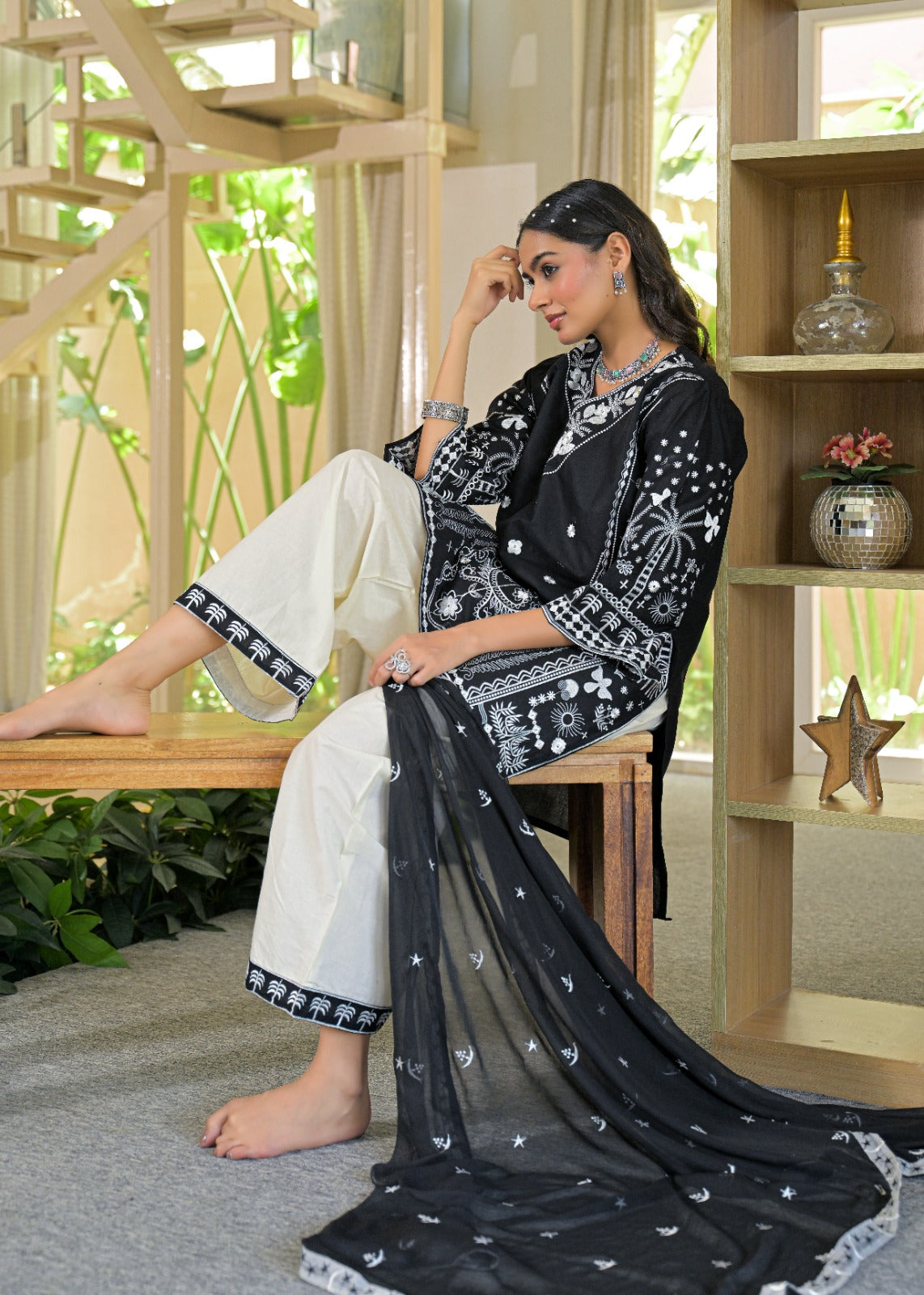 black festive shalwar set