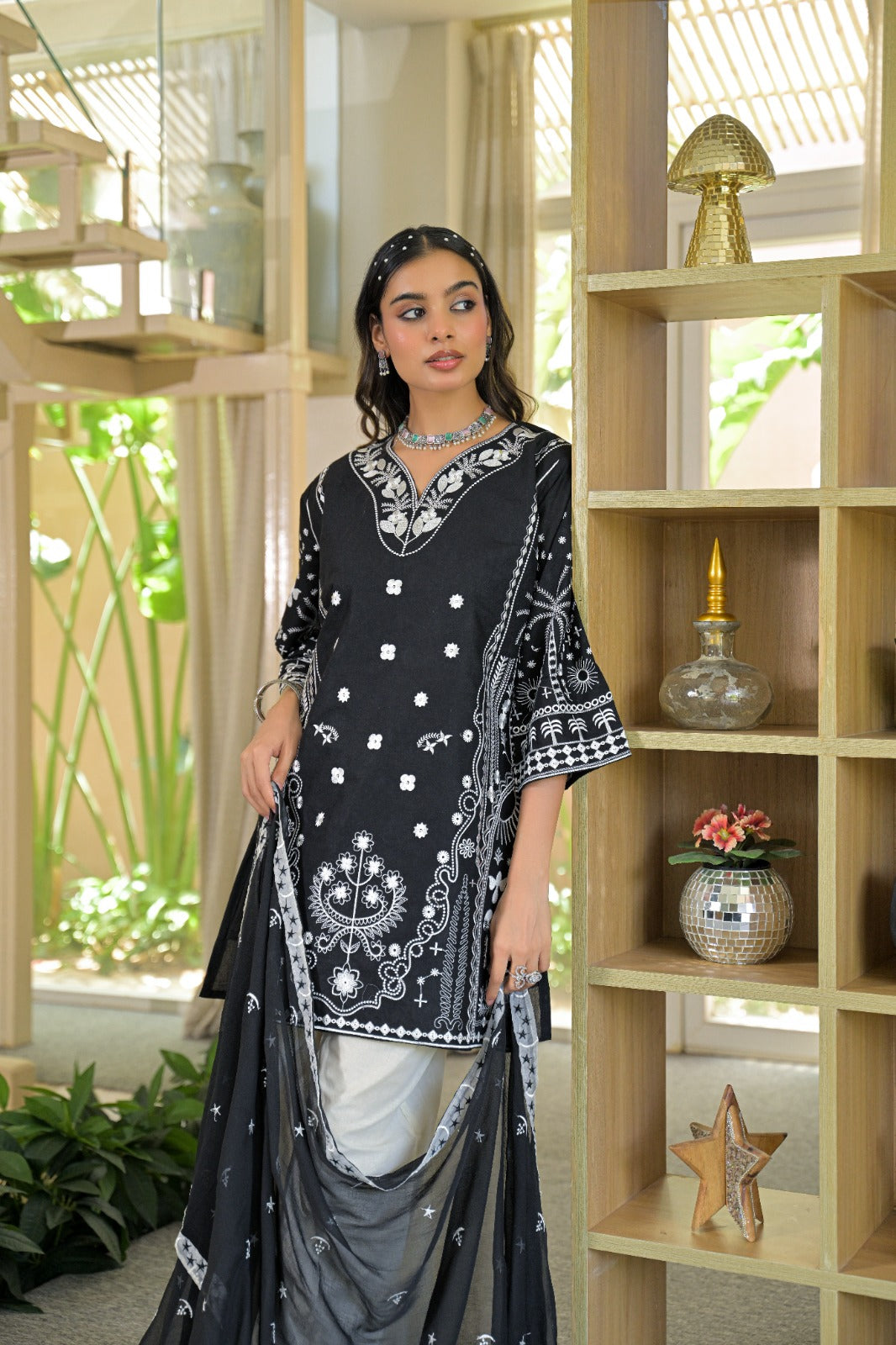 printed dupatta cotton co ord set