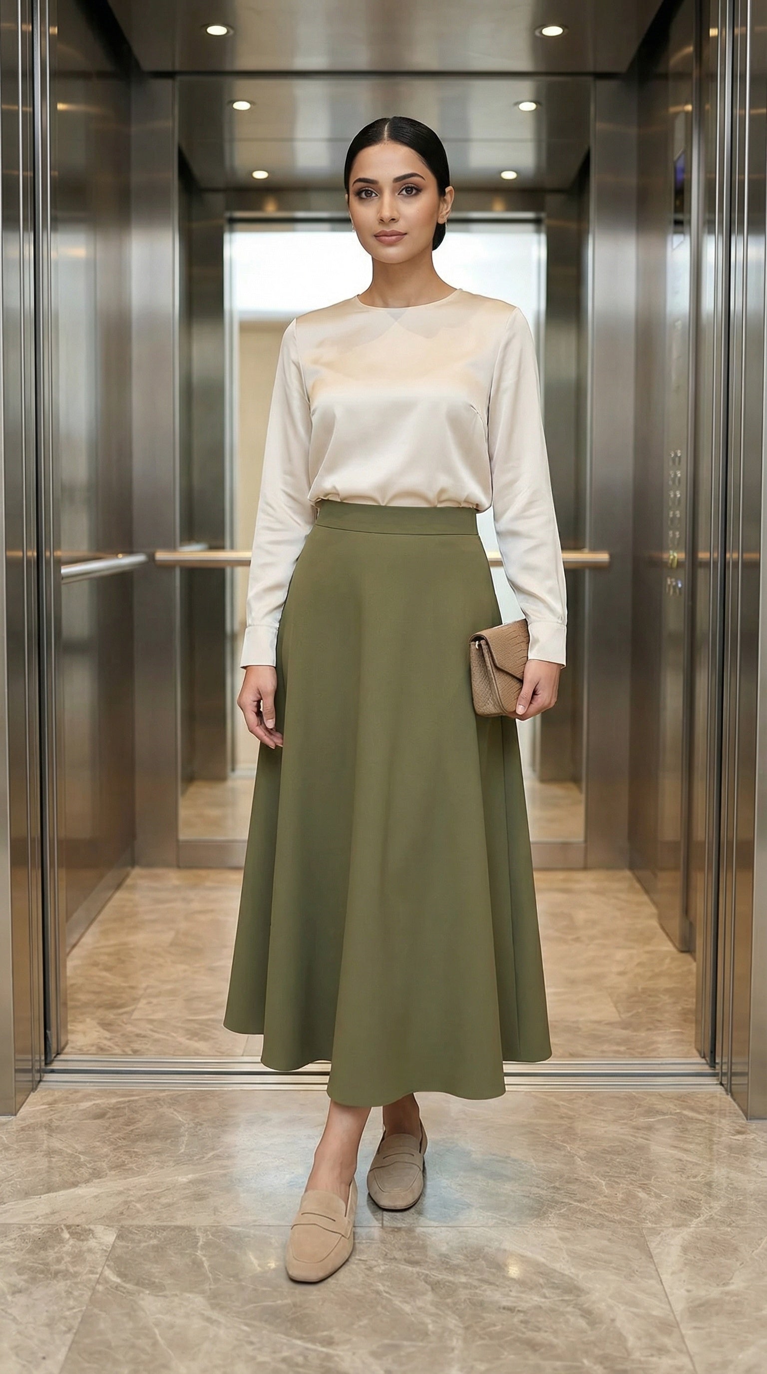 Modest and premium Scuba Skirts online India for women