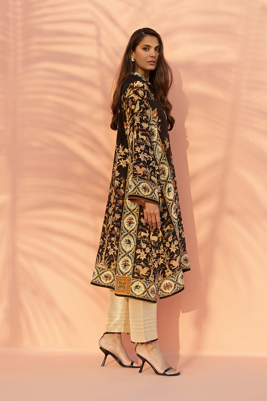Premium modest wear co-ord set with natural viscose pants