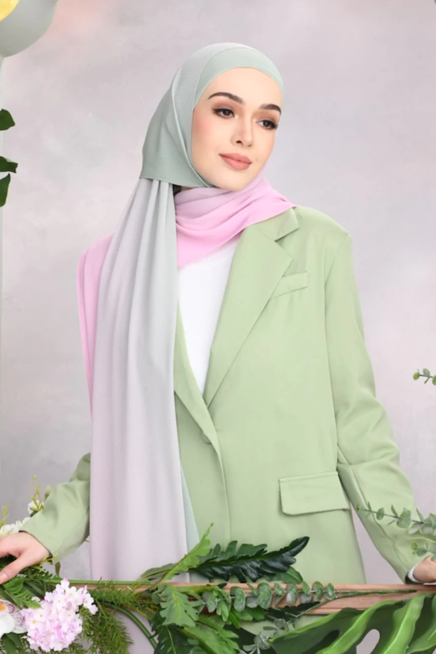 lightweight pastel modest hijab chiffon