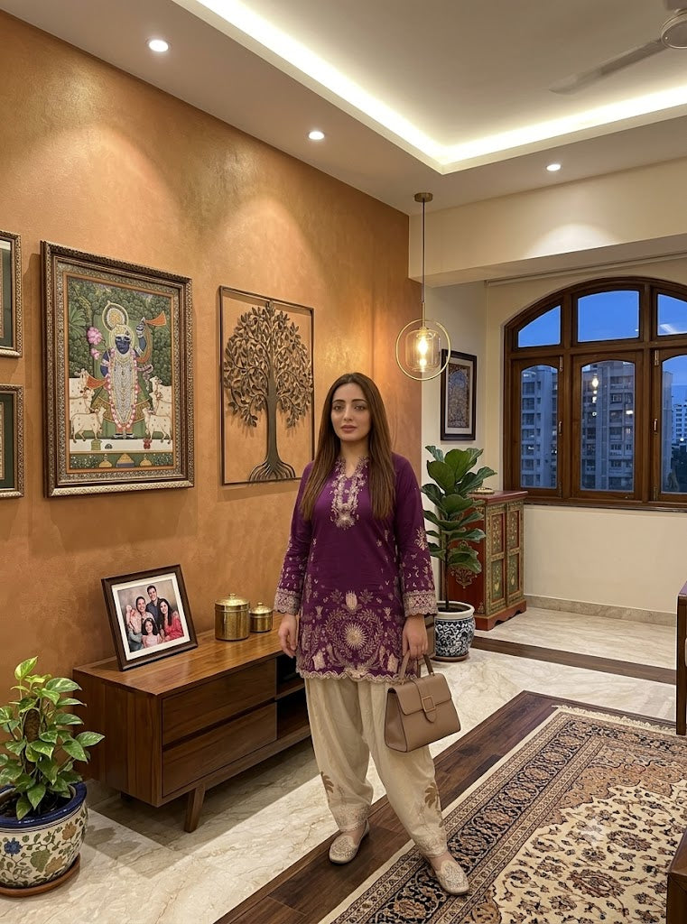 rayon cotton embroidered modest outfit
