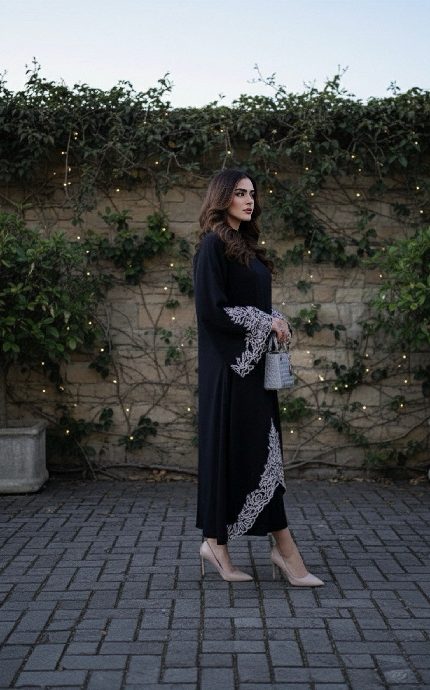 Noir Royale Grace Embroidered Signature Modest Co-Ord Set