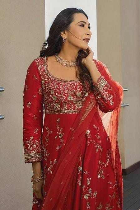 ruby royale embroidered anarkali set