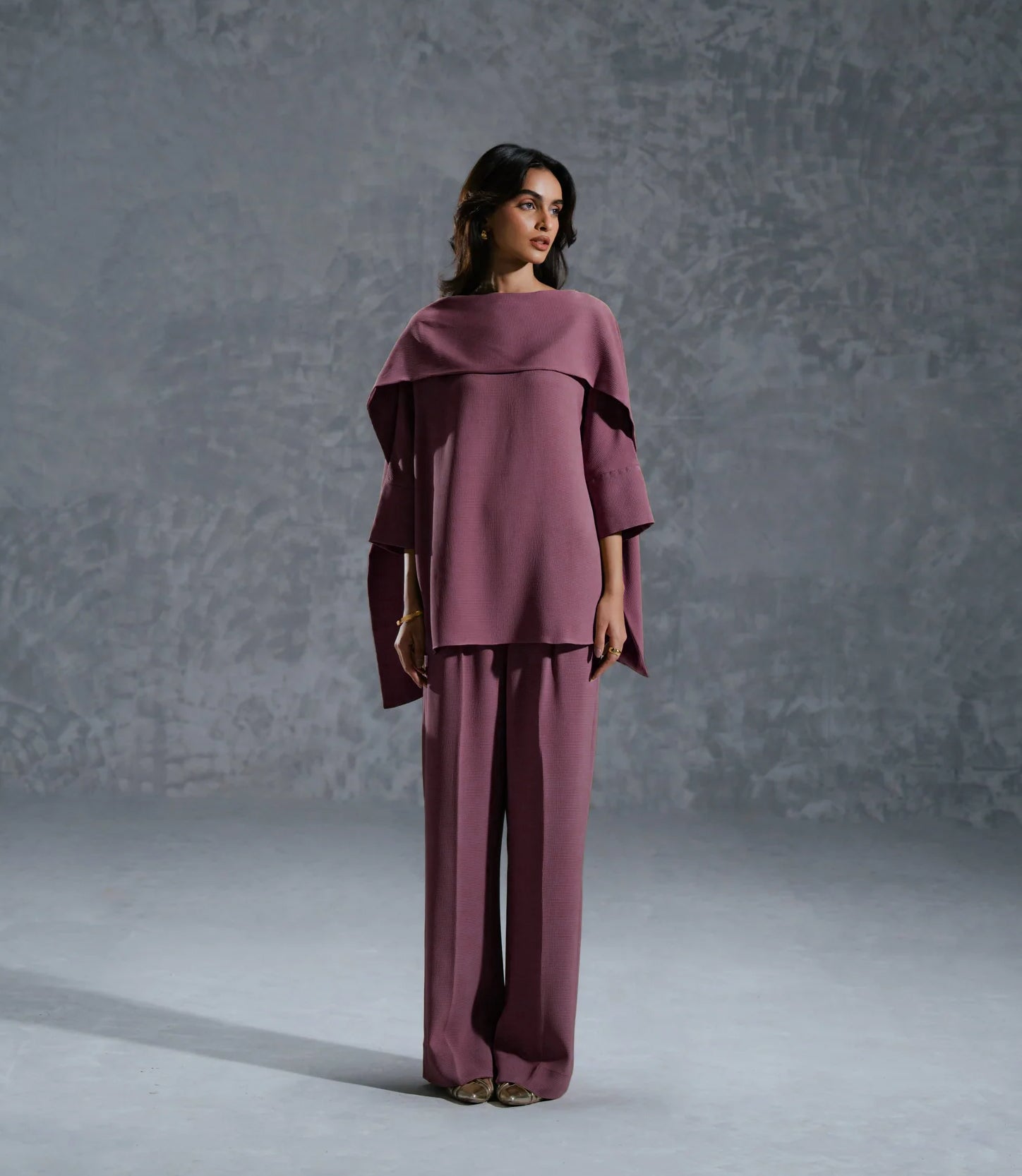 salmon diamond crush modest co ord set