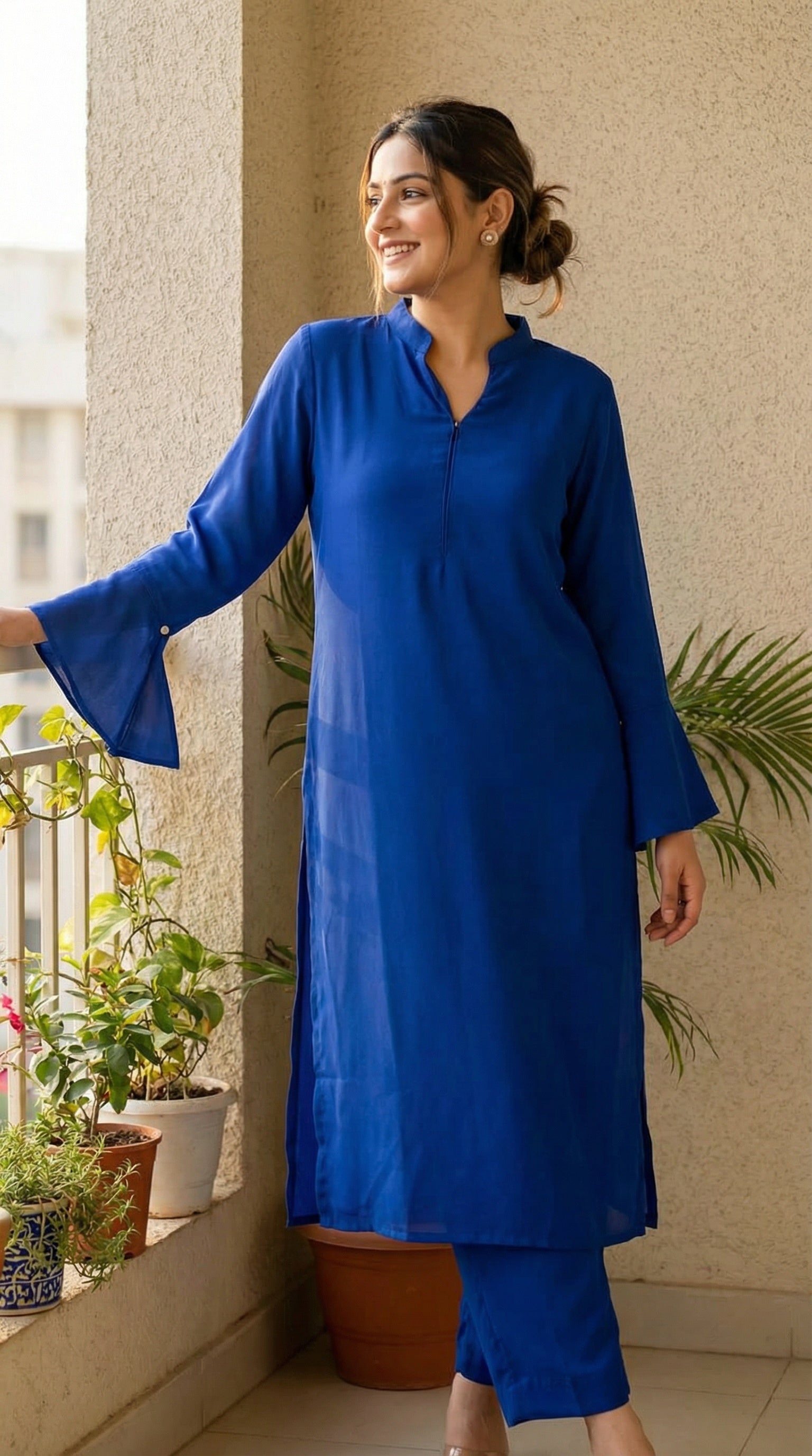 Sapphire Élan Italian Crepe Modest Co-Ord Set