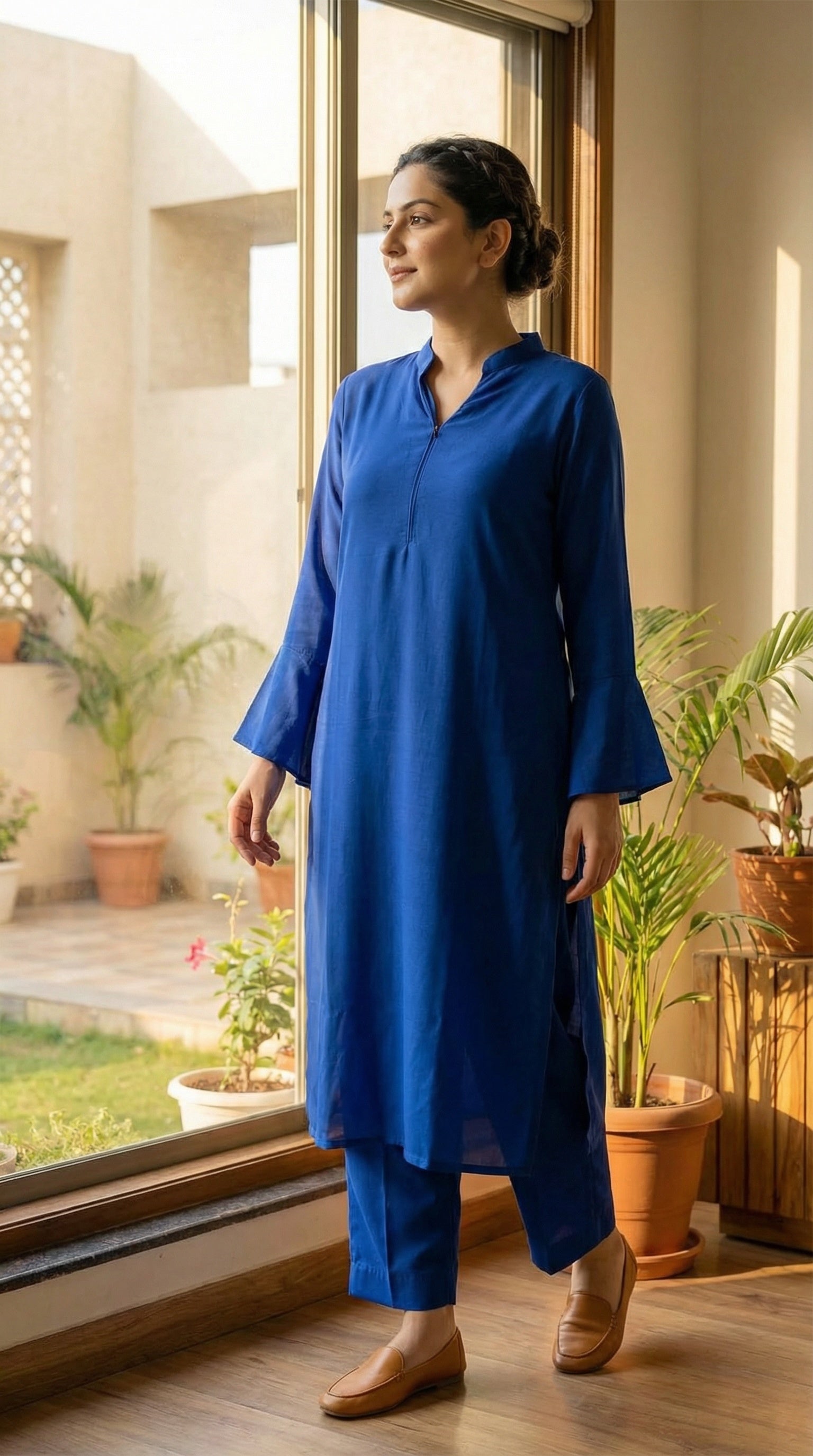 Sapphire Élan Italian Crepe Modest Co-Ord Set