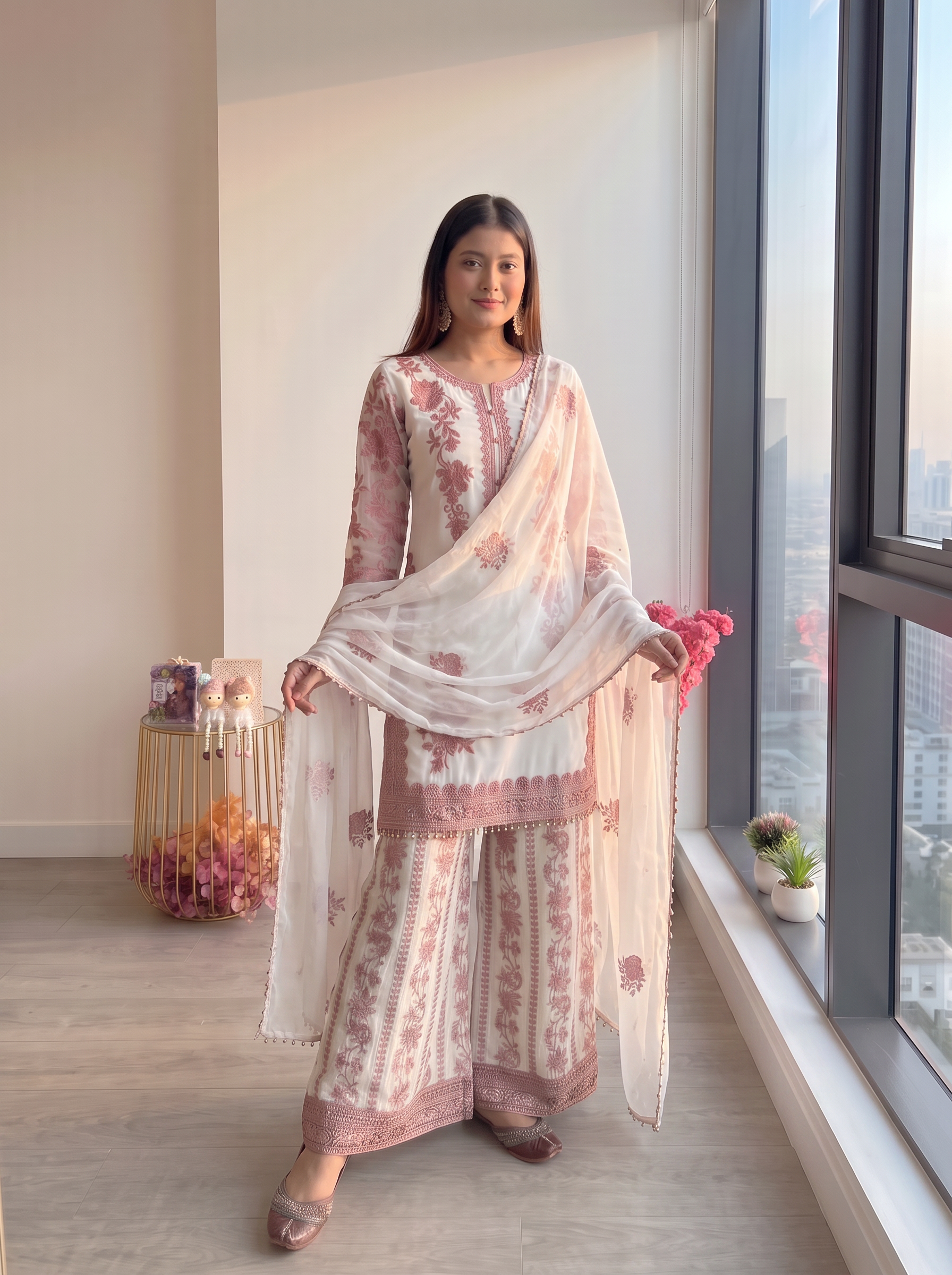 Zareen Pearl Luxe Atelier Modest Co-Ord Set