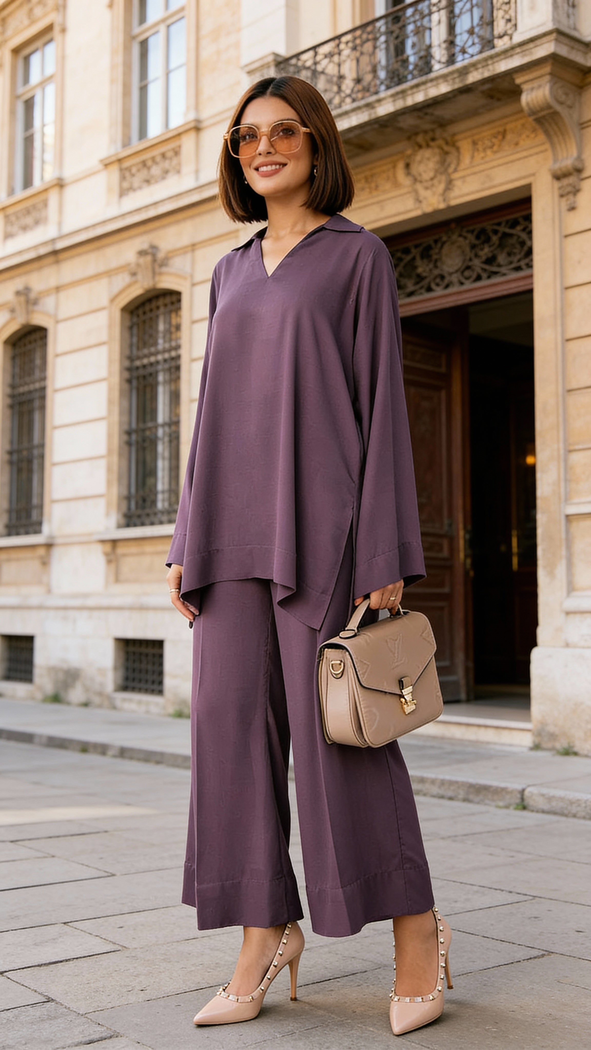 Salmon Luxe Signature Modest Co-Ord Set