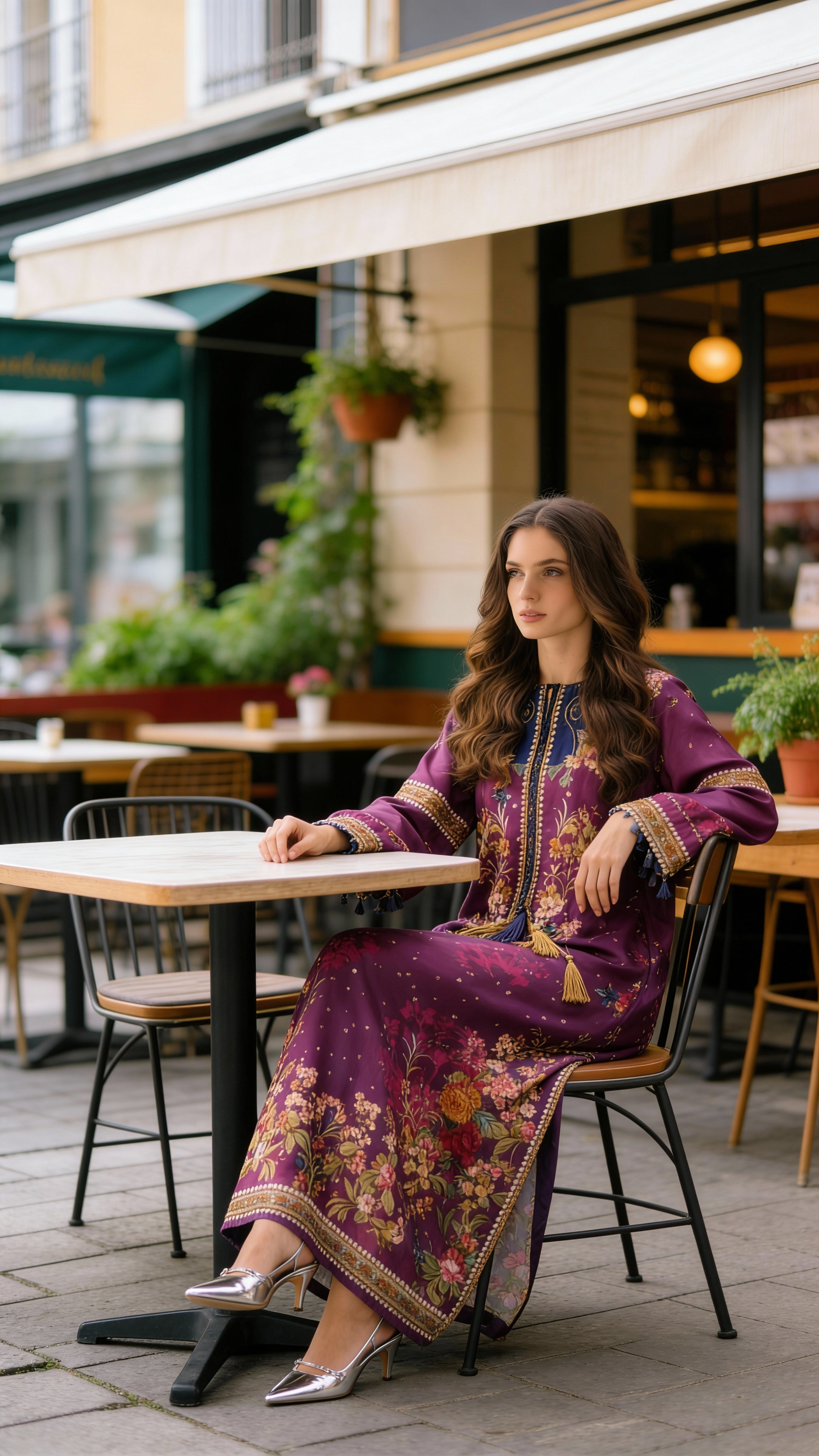 rayon cotton printed modest kurta pant set