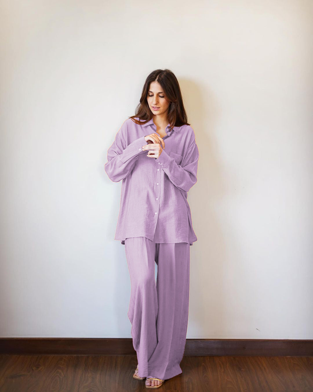 Salmon Blush CrushFlow Modest Co-Ord Set