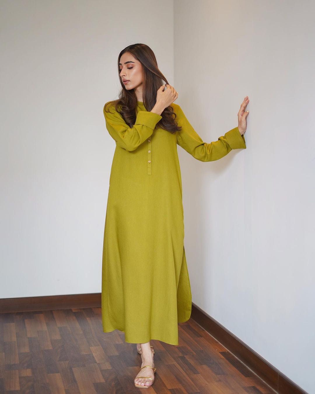 Lime Radiance Luxe Modest Co-Ord Set
