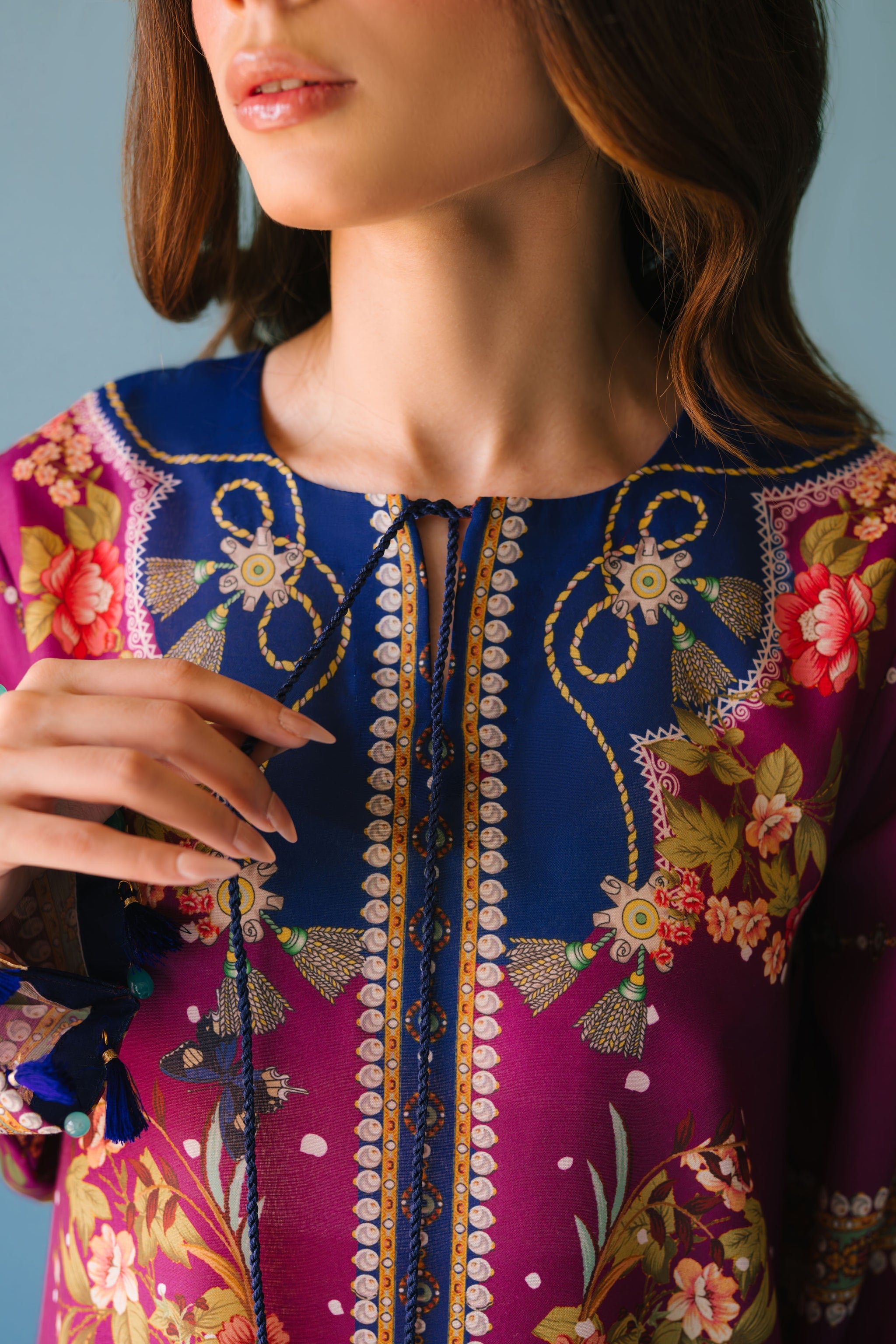 Magenta Bloom Modest Co-Ord Set