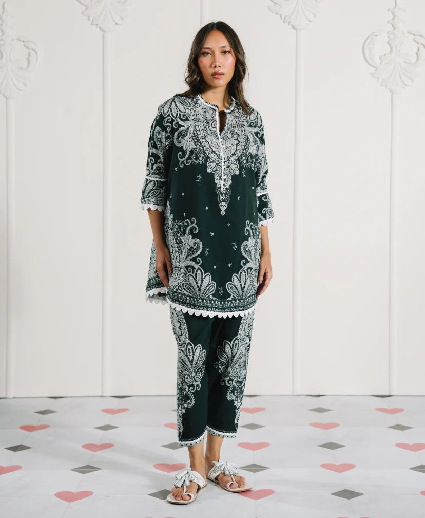 Emerald Paisley Grace Modest Co-Ord Set