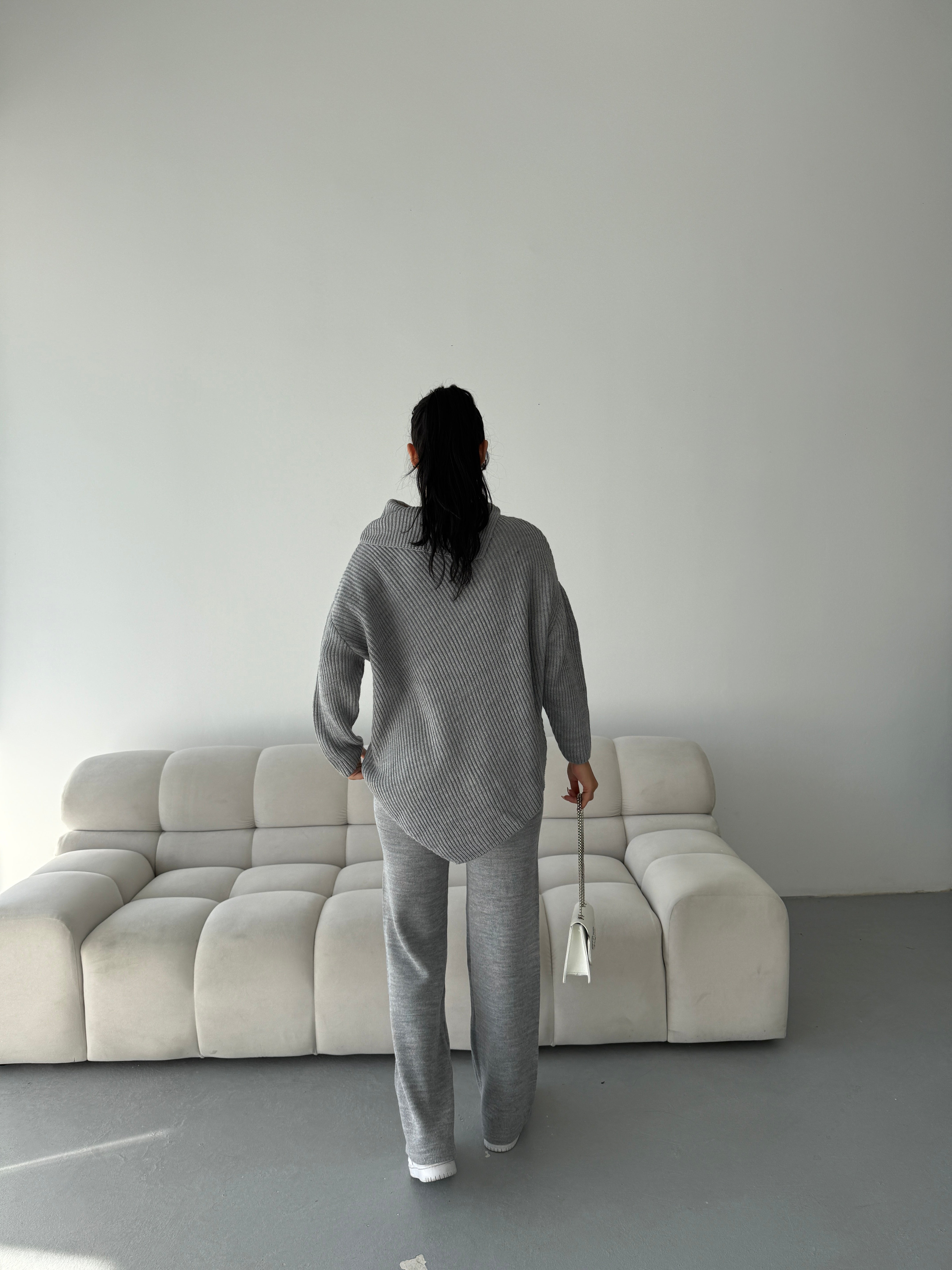 rib knit oversized co ord for women