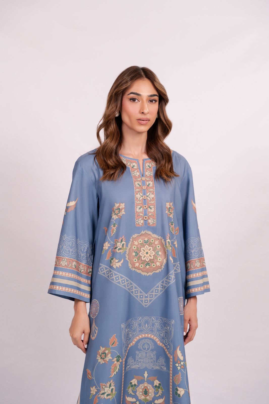 Blue Heritage Luxe Modest Co-Ord Set