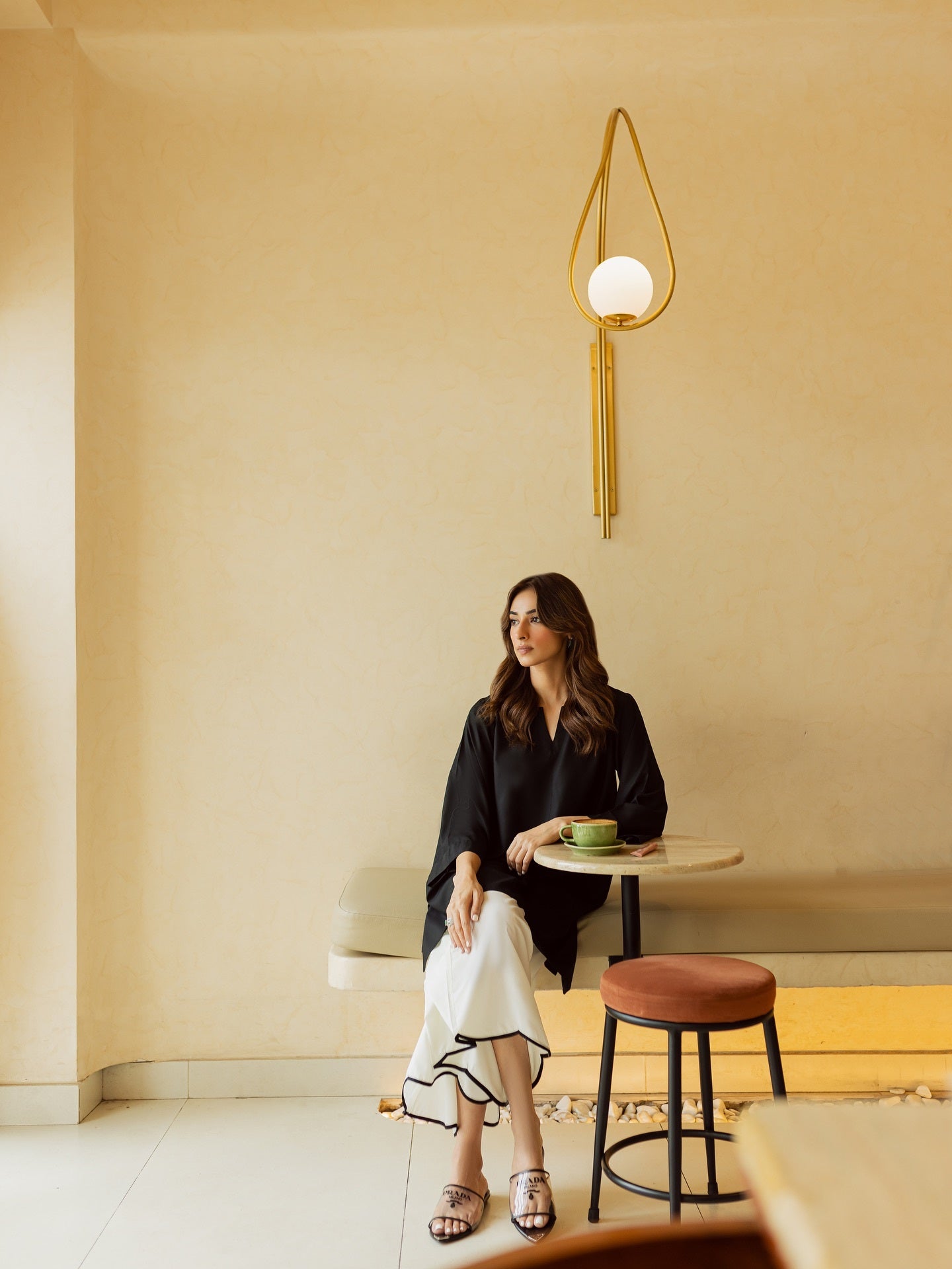 Black Ease Straight Modest Co-Ord Set