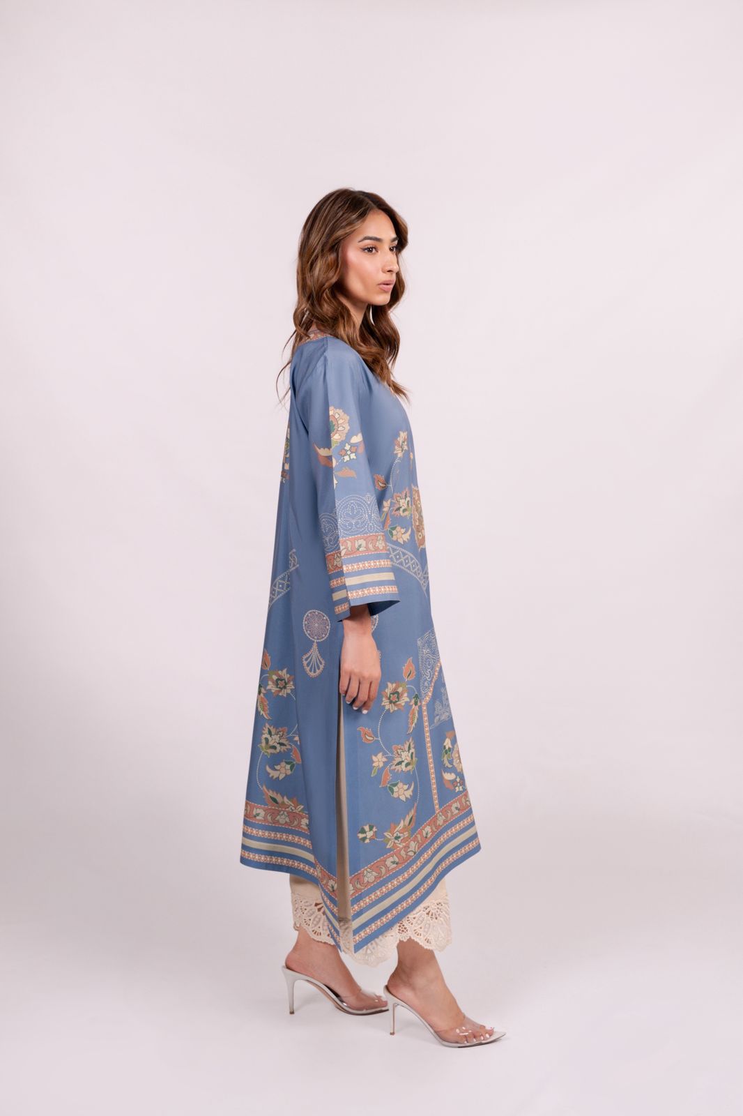Blue Heritage Luxe Modest Co-Ord Set