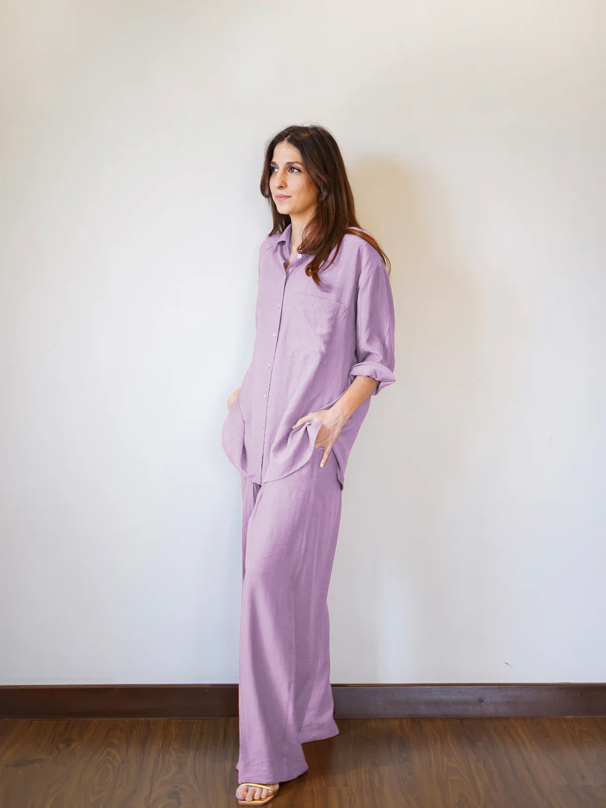 Salmon Blush CrushFlow Modest Co-Ord Set