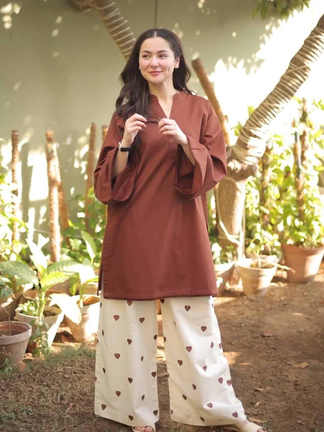 Rust Noor Ease Signature Modest Co-Ord Set