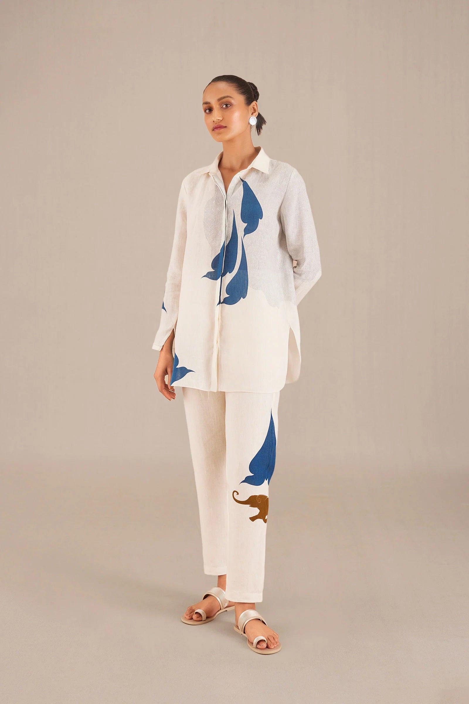 White Linen Luxe Modest Co-Ord Set