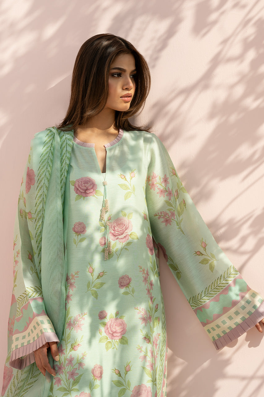 natural viscose pants coord set