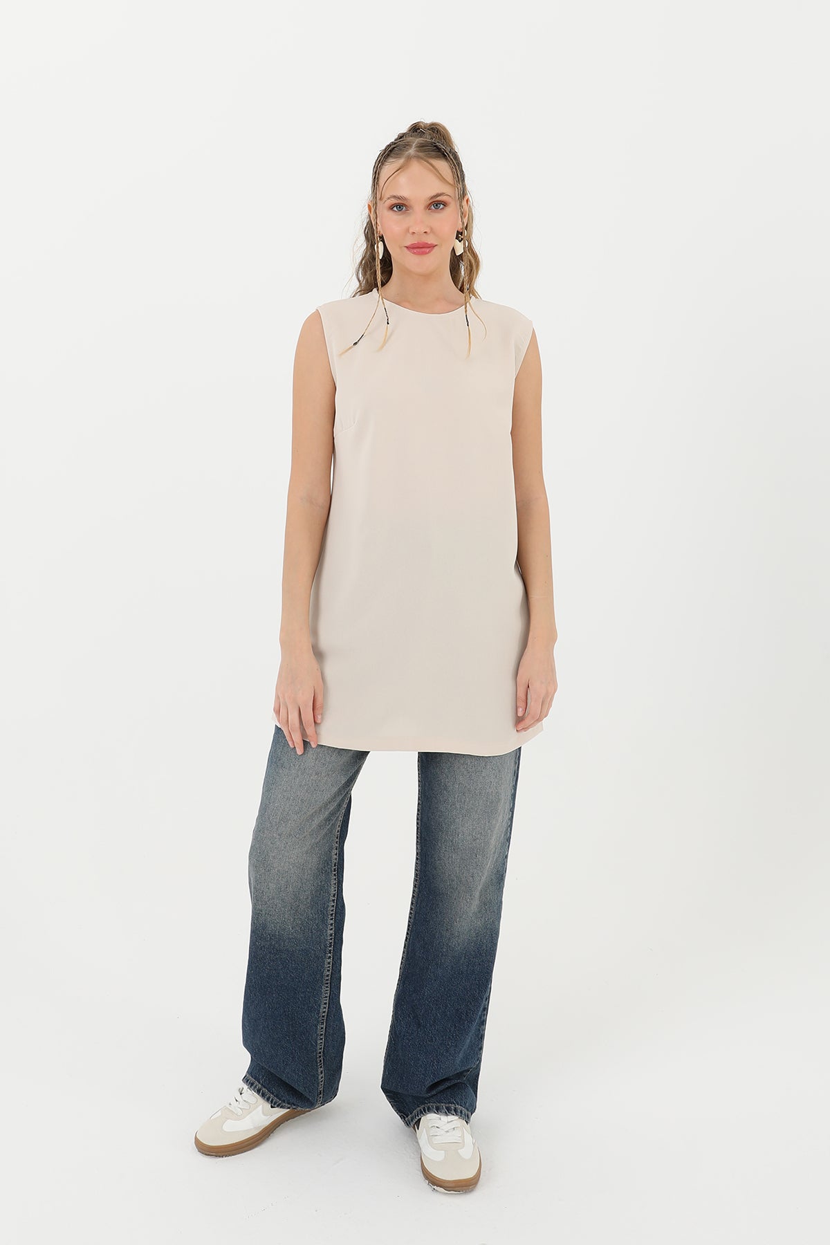 modest base layer tunic nude color