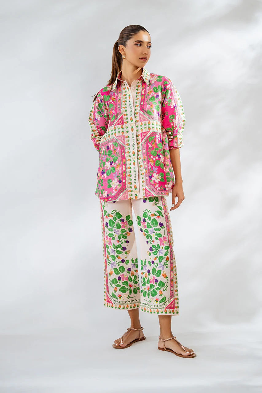 Fuchsia Garden Royale Modest Co-Ord Set