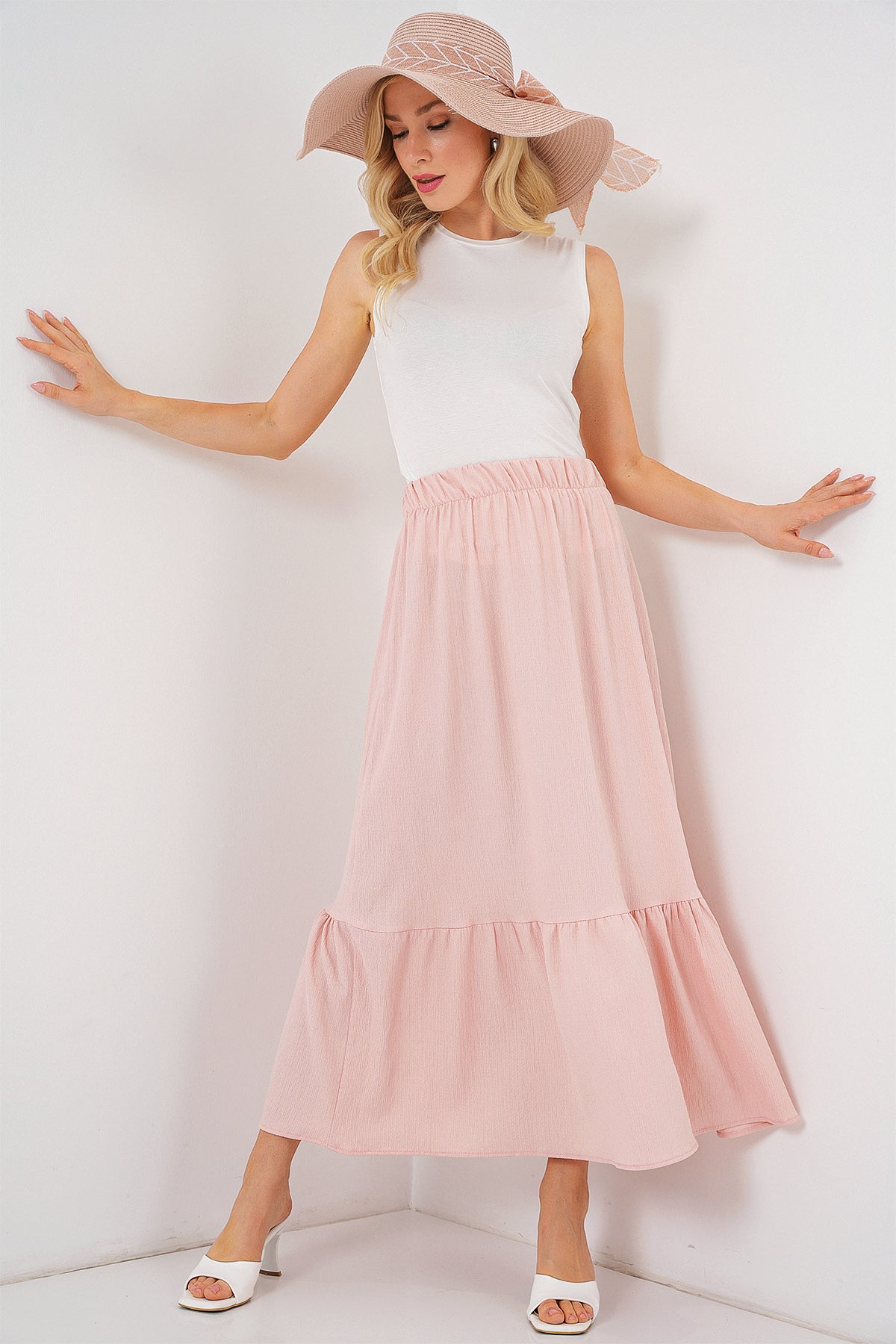 modest layered hem skirt haya and kalos