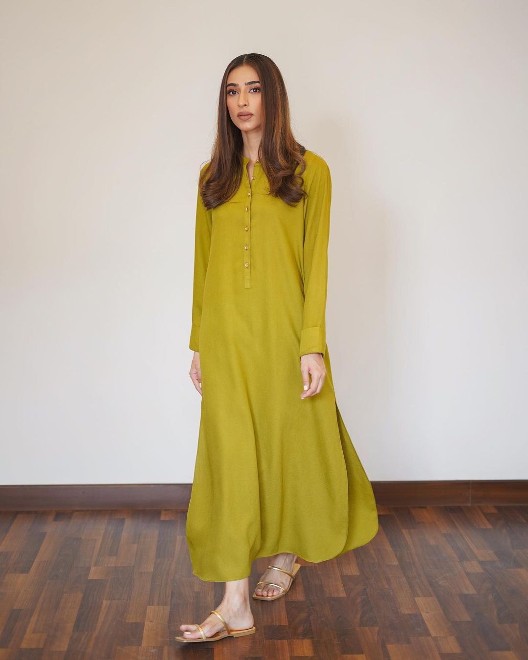 Lime Radiance Luxe Modest Co-Ord Set