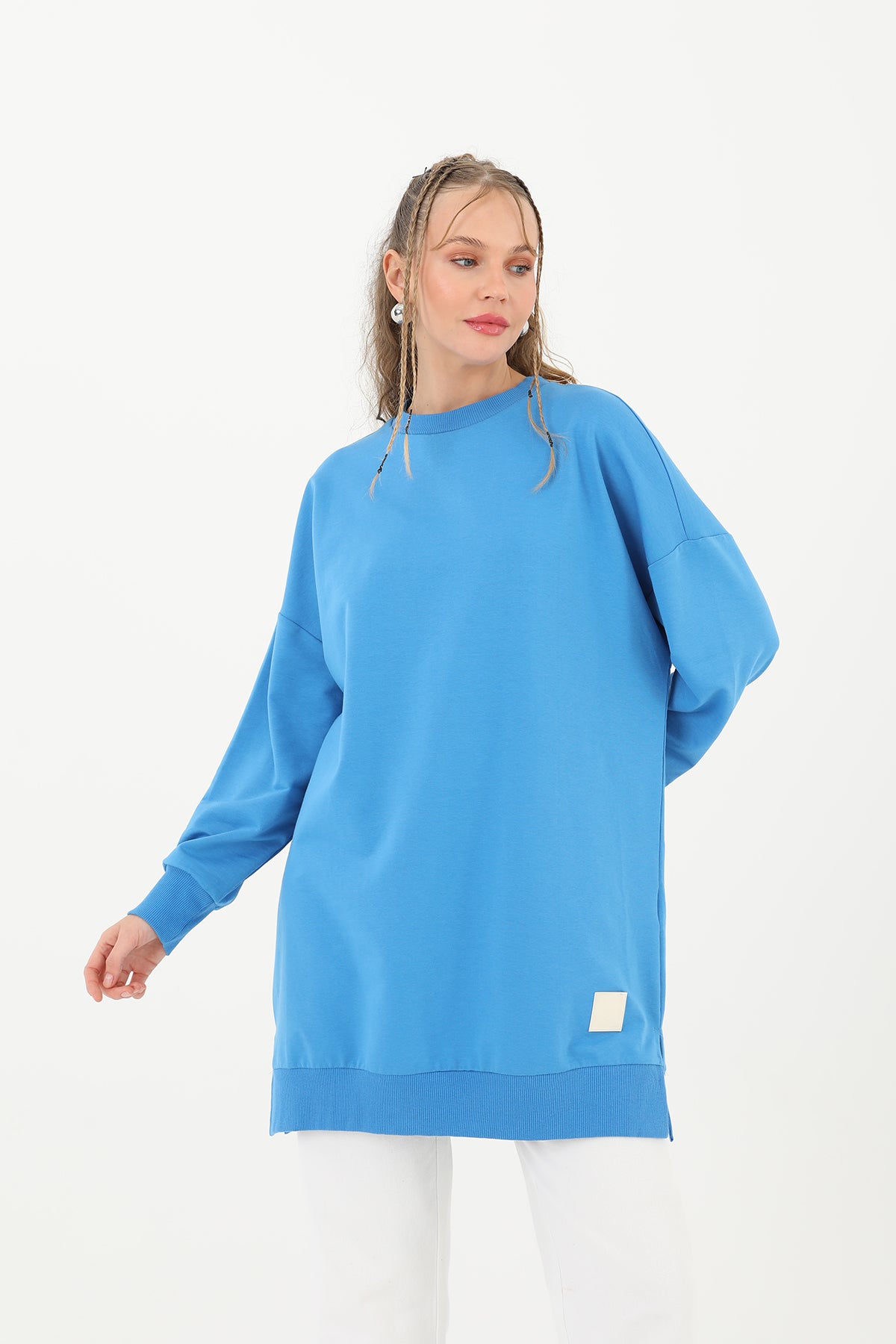 Sky Ease Modest Oversized Casual Tunic