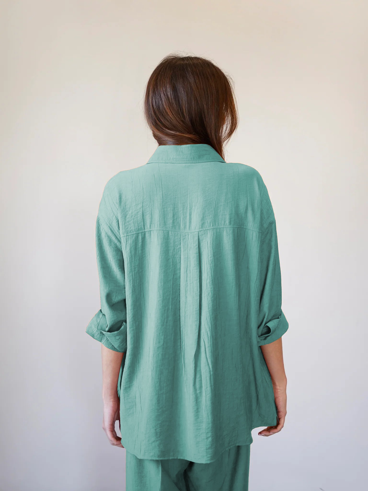 Mint Green CrushFlow Modest Co-Ord Set