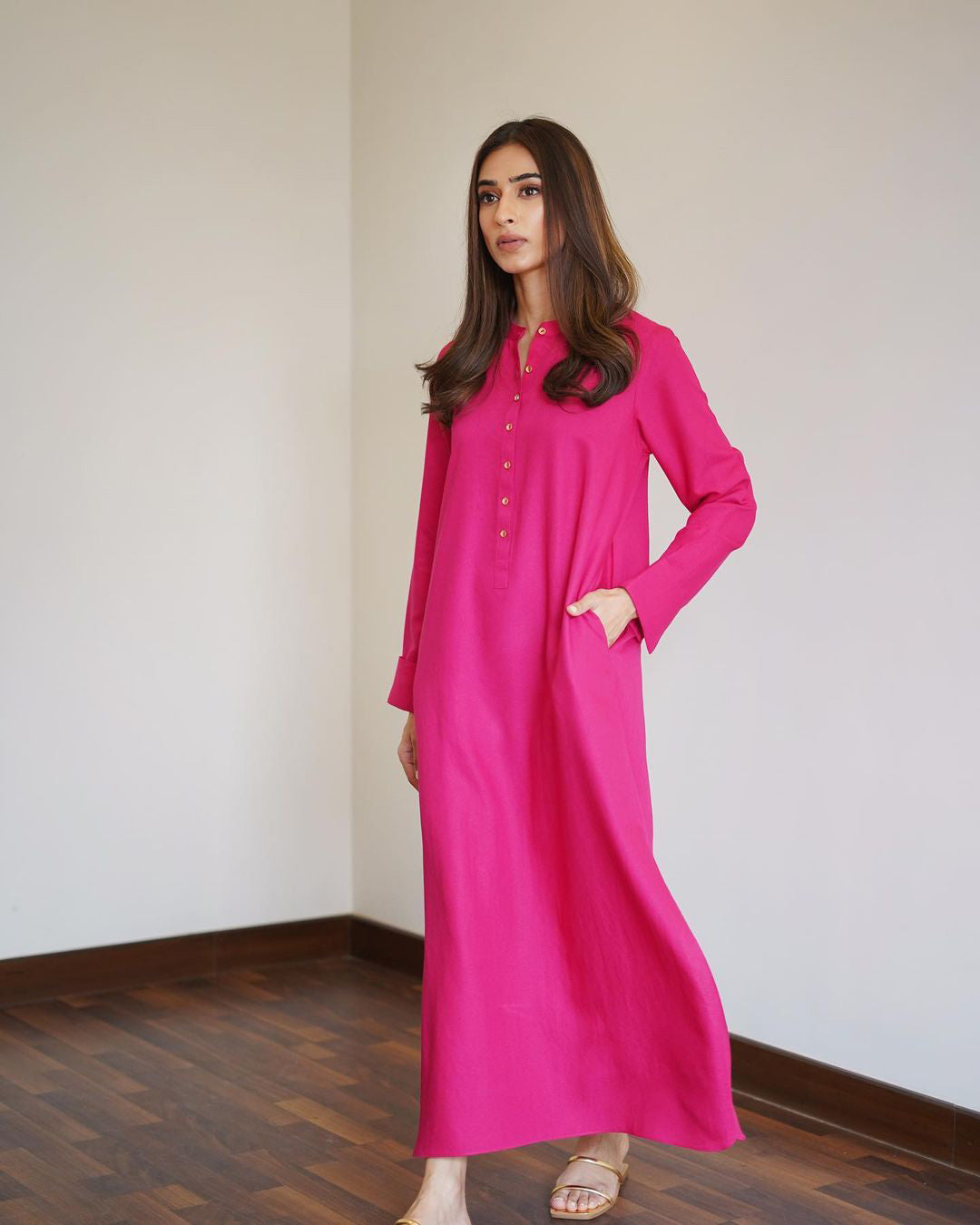 Deep Pink Radiance Luxe Modest Co-Ord Set
