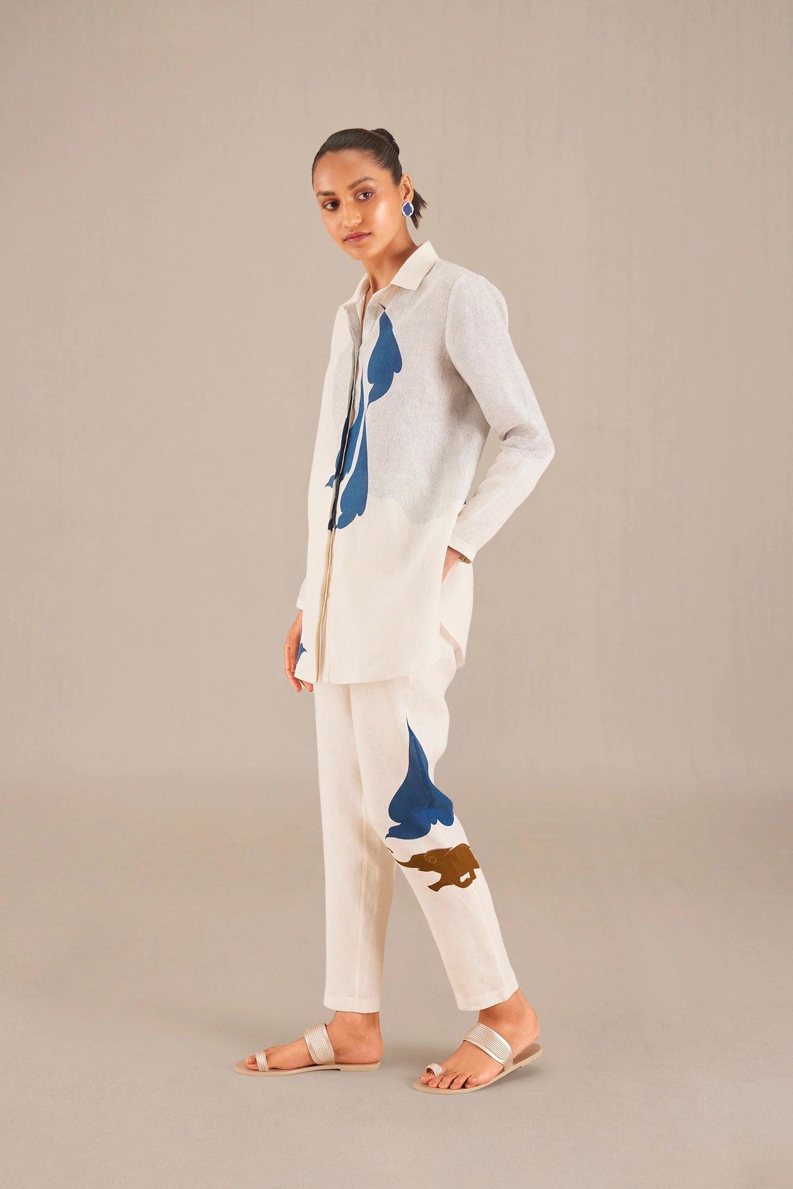 White Linen Luxe Modest Co-Ord Set