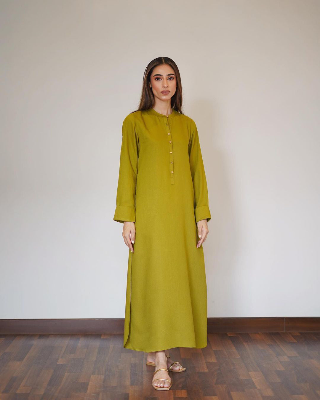 Lime Radiance Luxe Modest Co-Ord Set