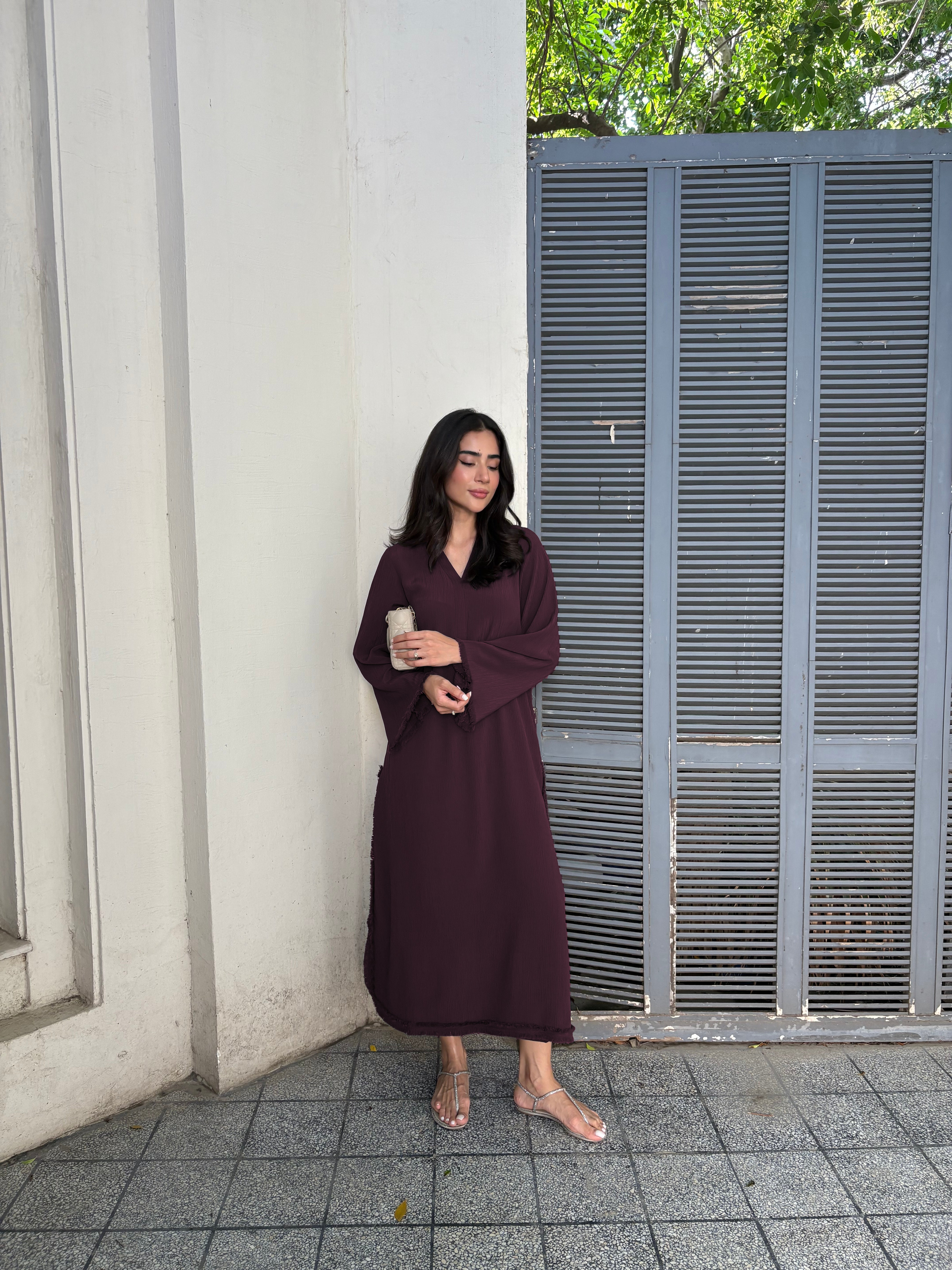 Burgundy GraceFlow Modest Co-Ord Set