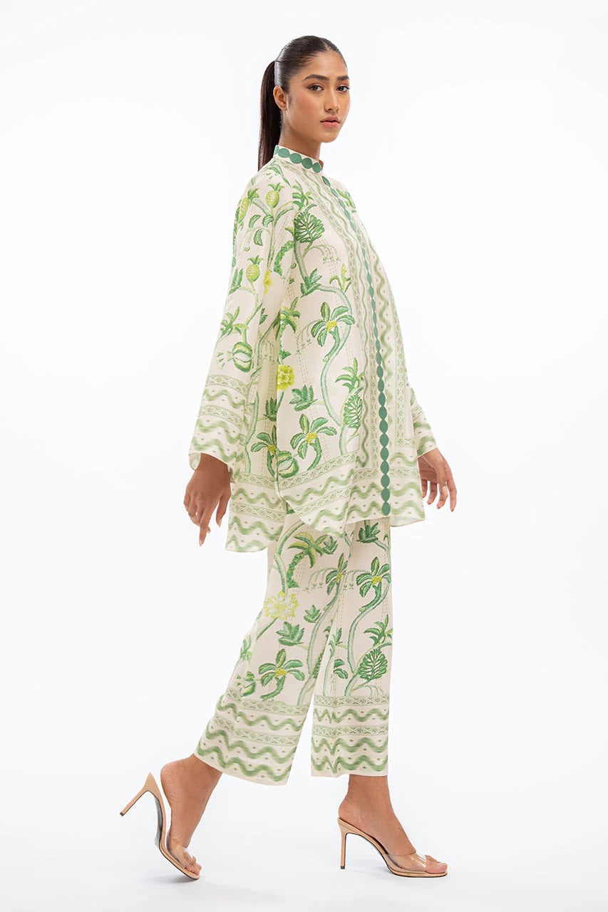 Mono Geo Modest Printed Co-Ord Set