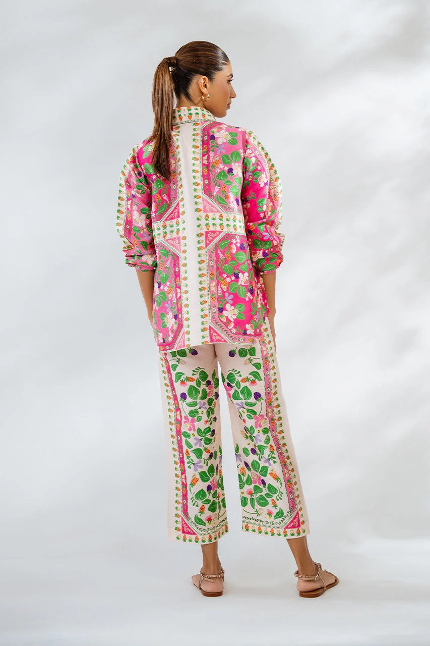 Fuchsia Garden Royale Modest Co-Ord Set