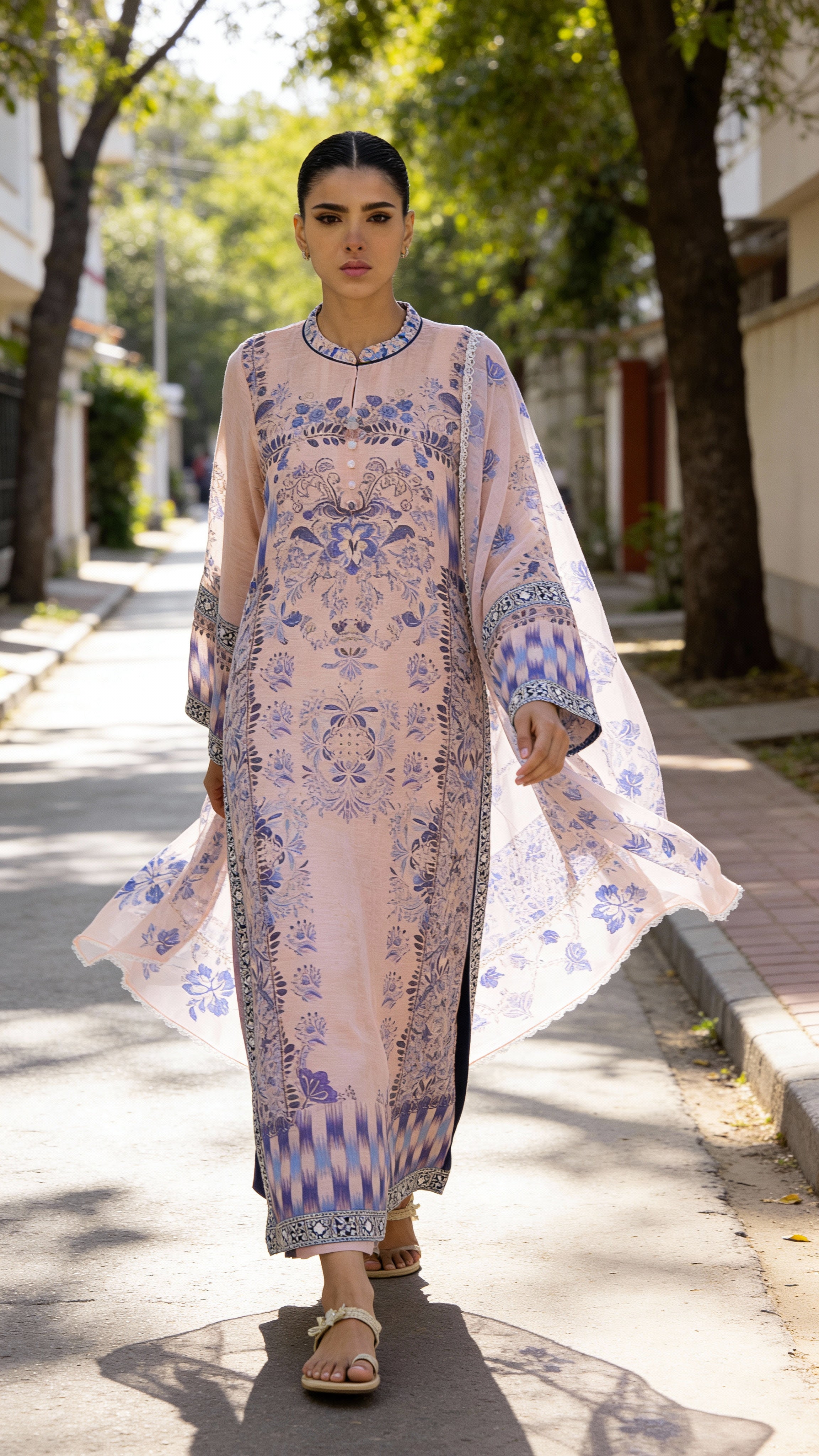 blush lavender luxe modest 3 piece set