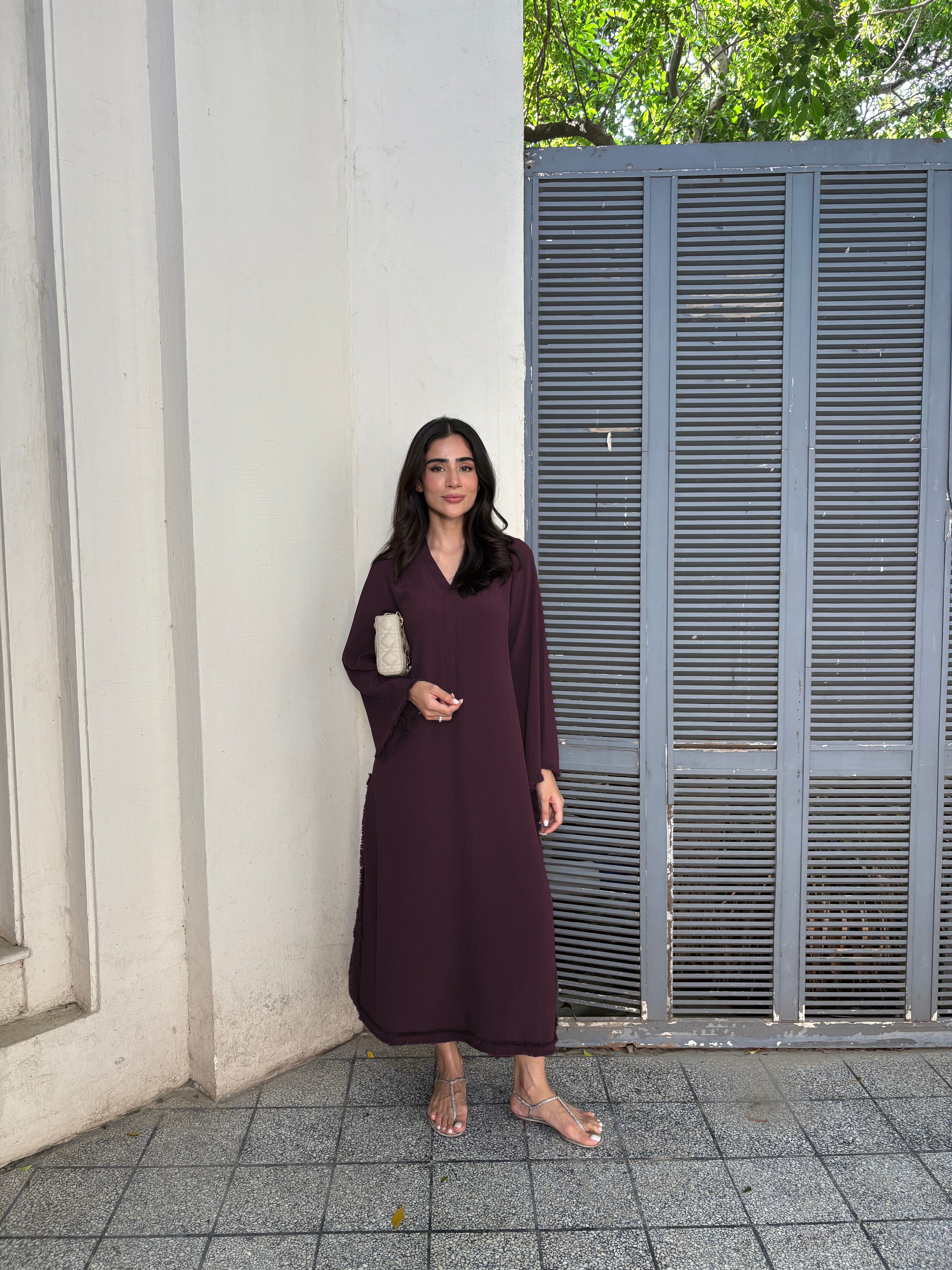 Burgundy GraceFlow Modest Co-Ord Set