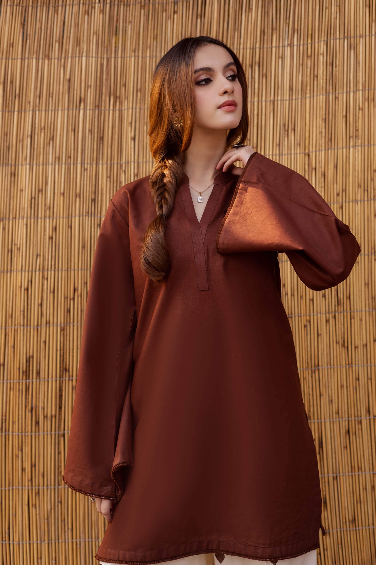 Rust Noor Ease Signature Modest Co-Ord Set