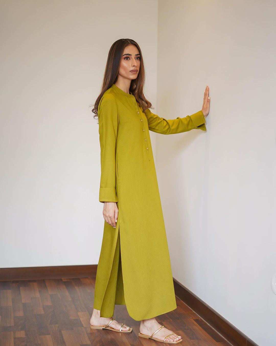 Lime Radiance Luxe Modest Co-Ord Set