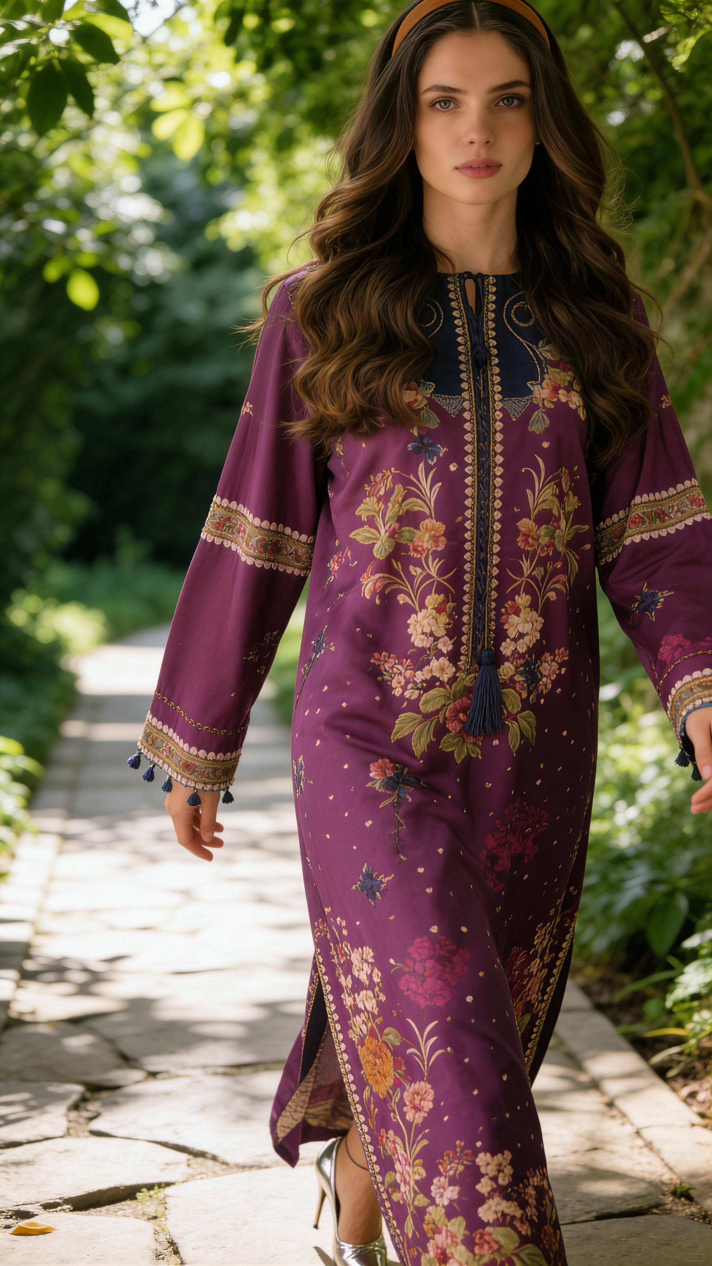 magenta bloom modest co ord set