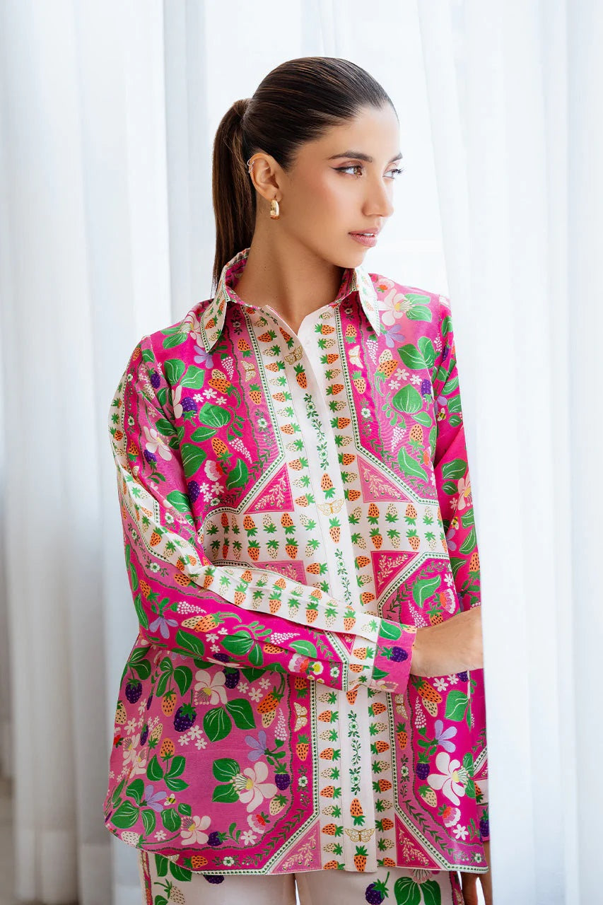 Fuchsia Garden Royale Modest Co-Ord Set